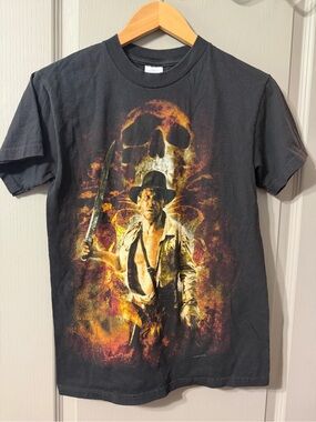 Indiana Jones Harrison Gors Black Graphic Print T‑Shirt Small NWOT